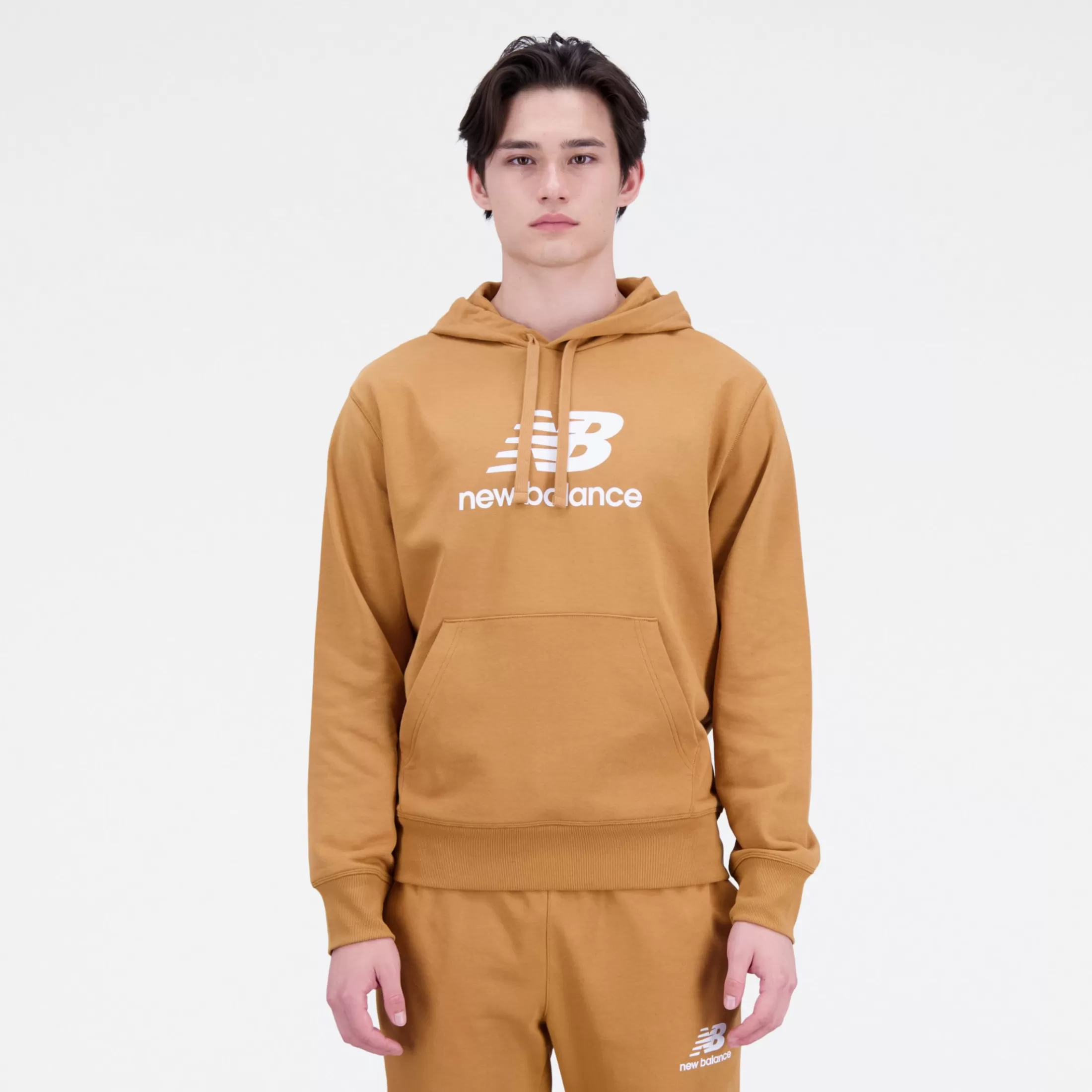 Clearance Homens Hoodie Essentials Stacked Logo French Terry Saldos Outlet vestuário