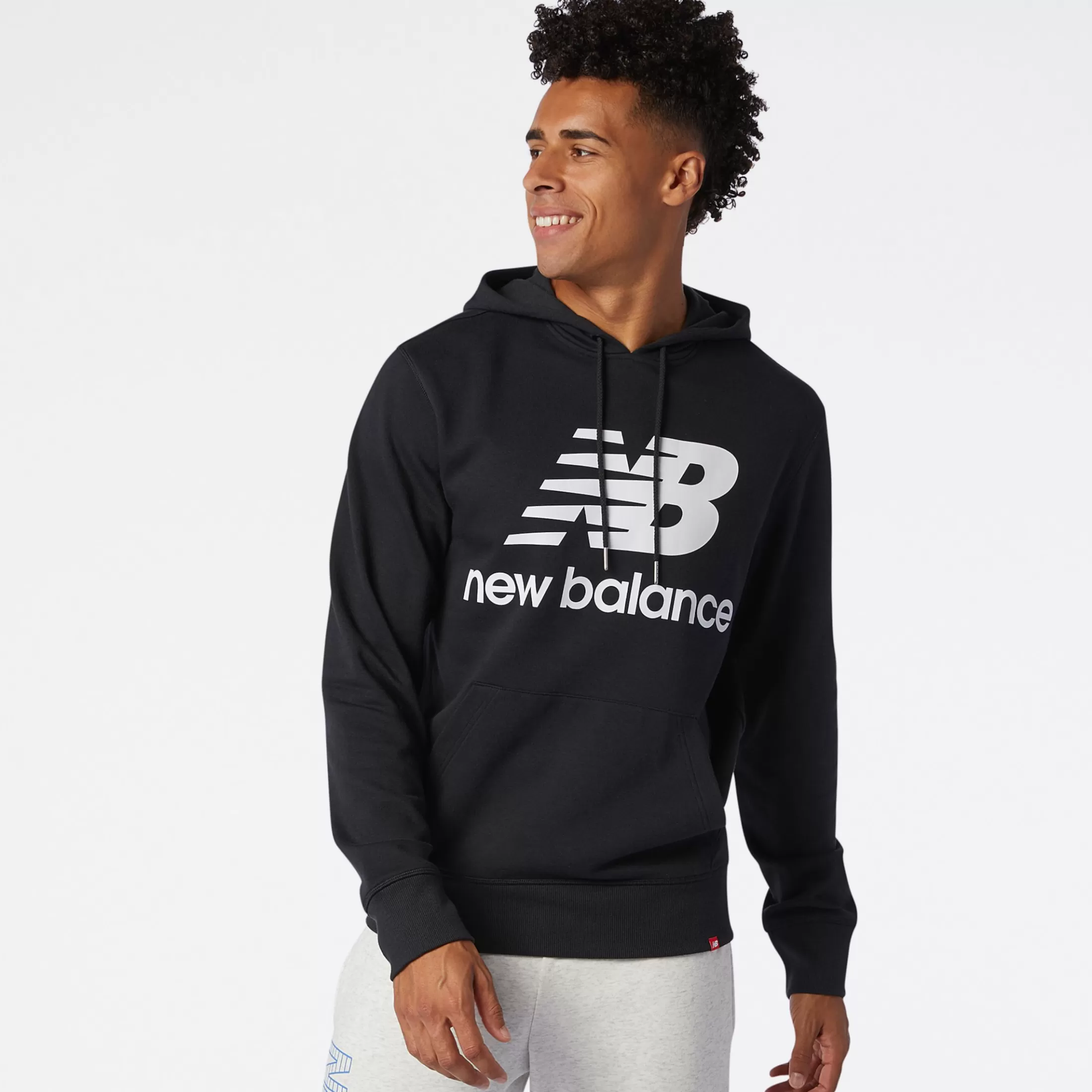 Discount Homens Hoodie NB Essentials Stacked Logo Po HOMEN Camisolas e camisolas com capuz | Basketball